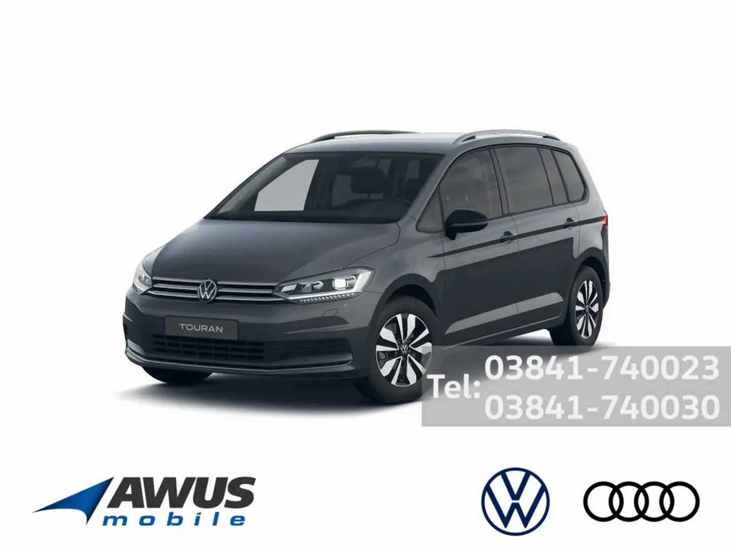Volkswagen Touran 1.5TSI DSG Goal AHK Grau - 1