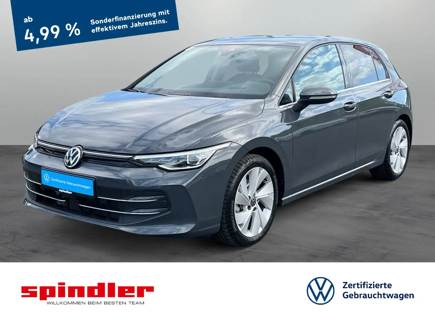 Volkswagen Golf VIII Style 2.0 TDI DSG / Navi, Matrix, RFK Grau - 1
