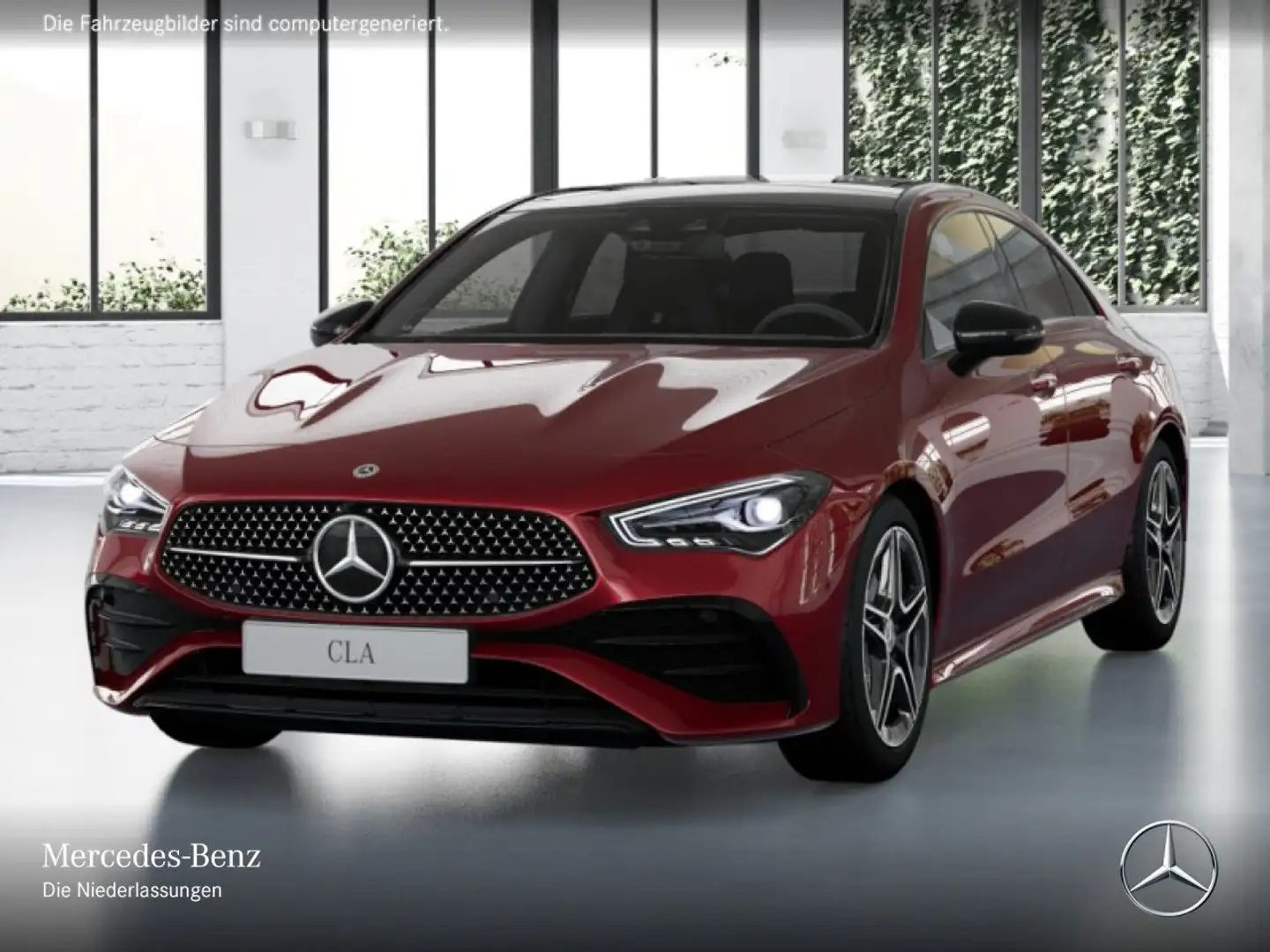 Mercedes-Benz CLA 250 e AMG+NIGHT+PANO+LED+FAHRASS+BURMESTER+8G Rood - 2