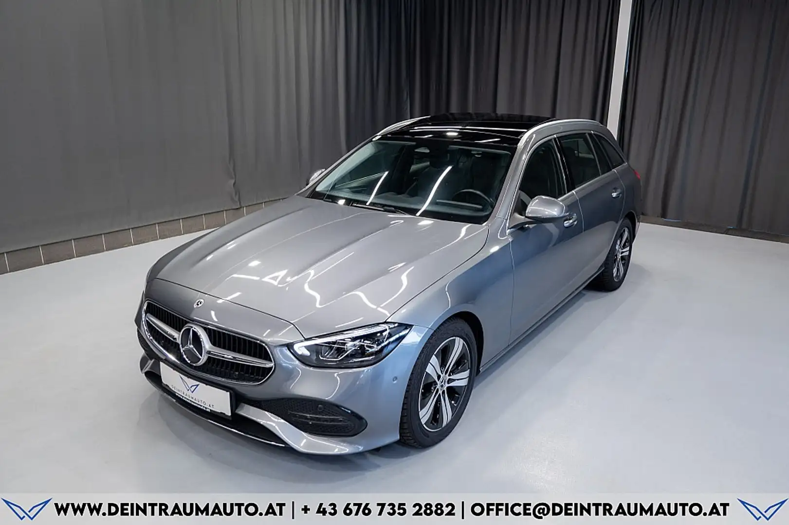 Mercedes-Benz C 220 d Aut.*AHK*PANORAMA*R-KAMERA* Grau - 2