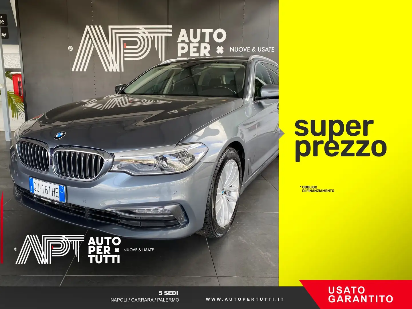 BMW 530 530d Touring xdrive Luxury 265cv auto Grijs - 1