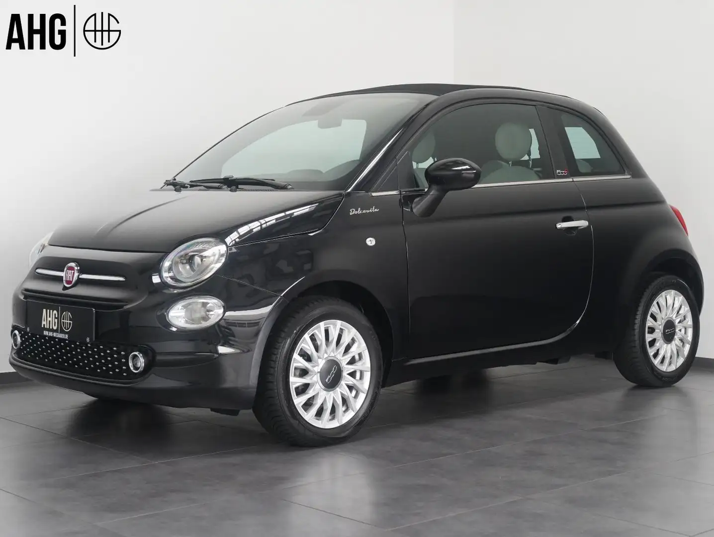 Fiat 500C Dolcevita Cabrio Zwart - 1
