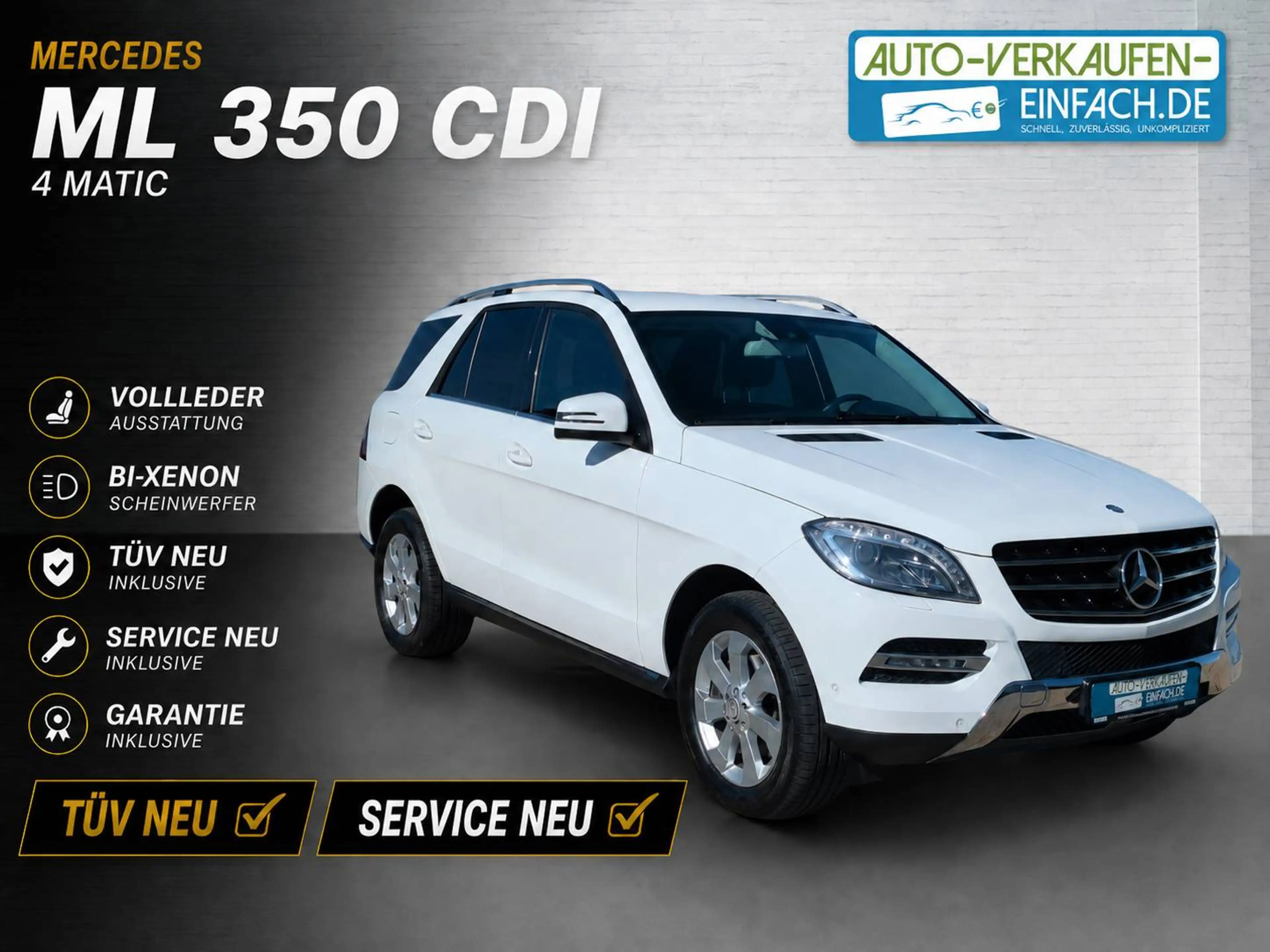 Mercedes-Benz ML 350 ML 350 CDI BlueTec 4Matic,SH,Bi-Xenon,PDC,TÜV,Service