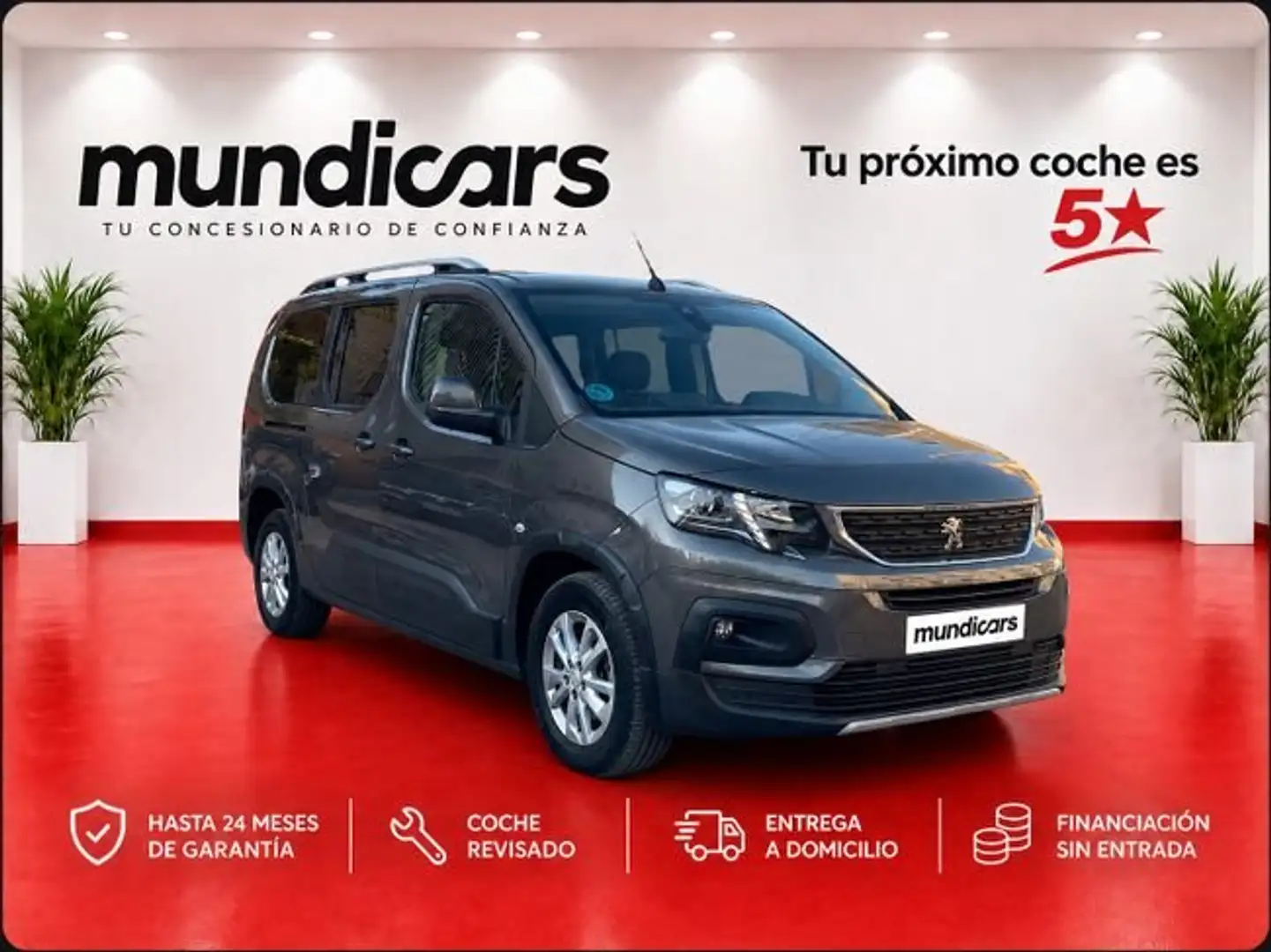 Peugeot Rifter Allure Long BlueHDi 96kW EAT8 Gris - 1