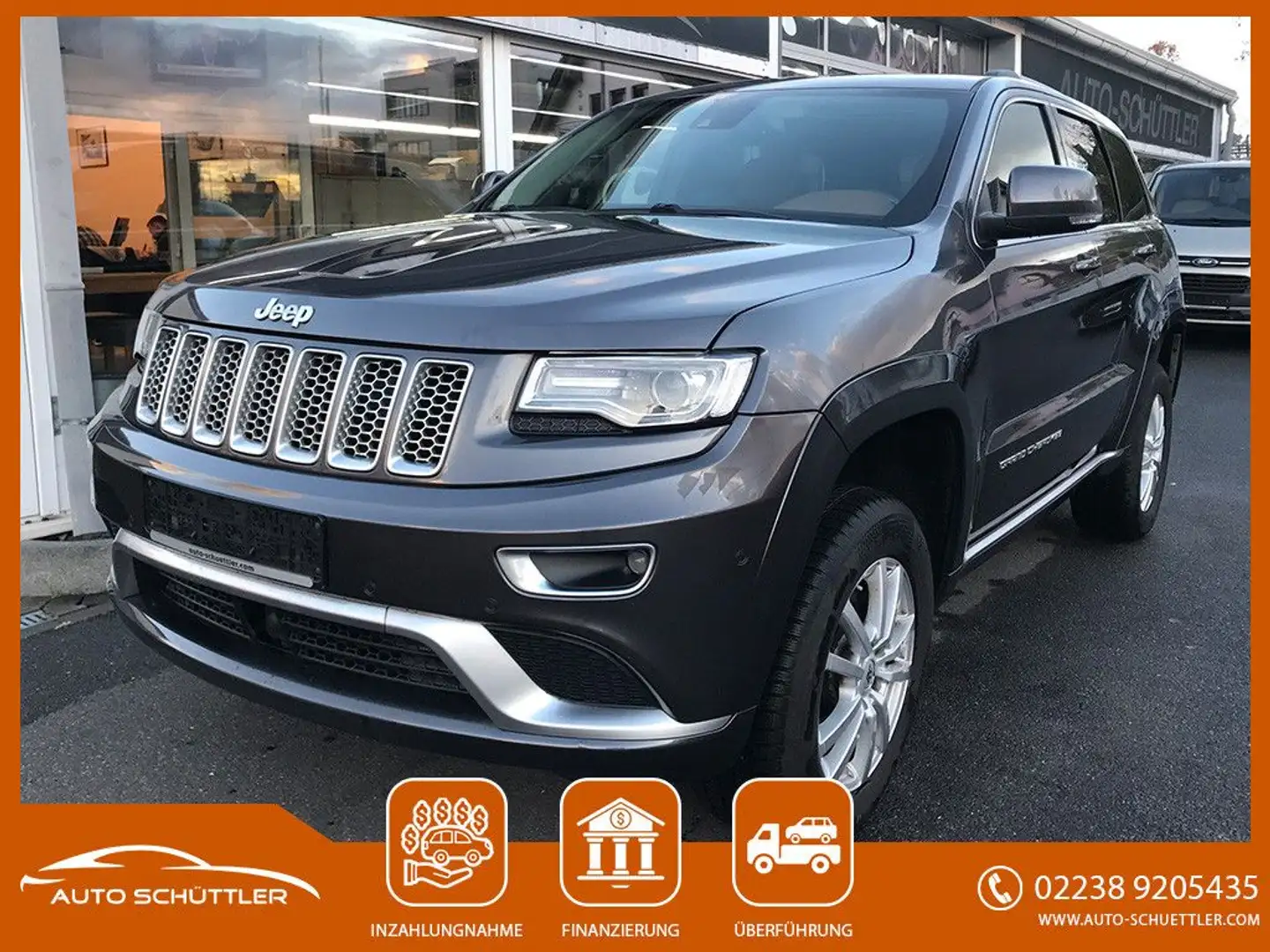 Jeep Grand Cherokee 3.0 CRD Summit,Panor,TV,ACC,1Hd Grau - 1
