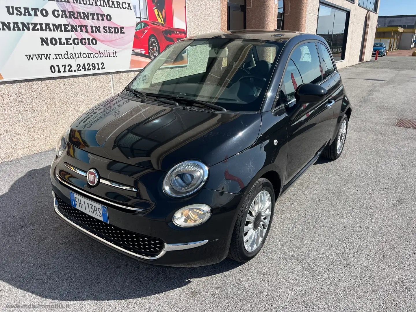 Fiat 500 1.2 Lounge NUOVO MODELLO TETTO Nero - 1