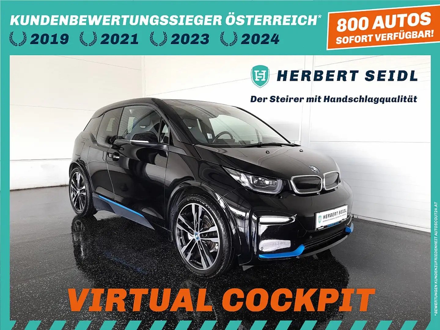 BMW i3 s 42,4kWh Aut. * WÄRMEP. / 20 ZOLL / ADAPT. LED... Schwarz - 1