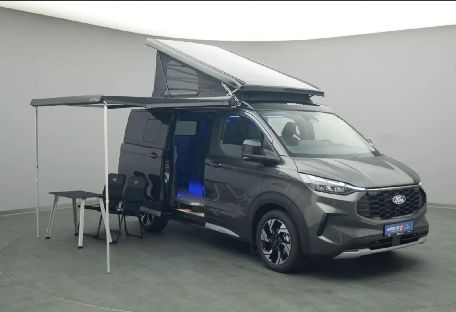 Ford Nugget Active AWD 320 L1 Aufstelldach NAV*ACC*LED Grau - 2