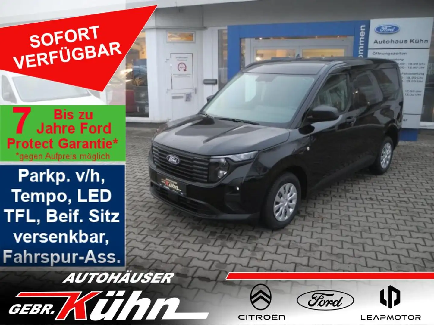 Ford Transit Courier 1,0 l Aut. Trend - Tempo, Kamera, PDC v/h, Allw. Schwarz - 1