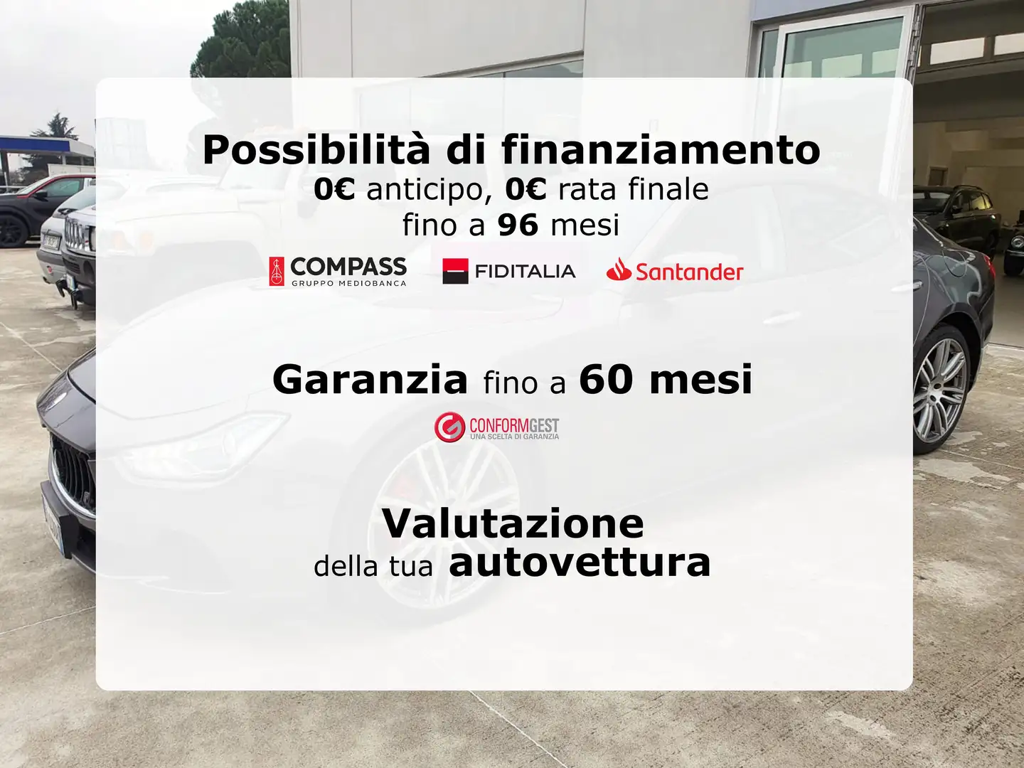Maserati Ghibli Ghibli 3.0 V6 ds 250cv auto PRONTA.CONSEGNA Grijs - 2