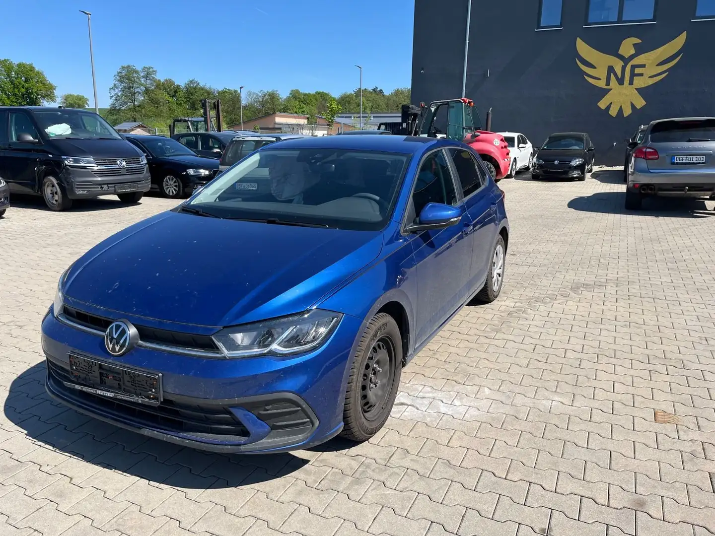 Volkswagen Polo VI Highline 1.0TSI Seitenschaden fährt Blauw - 1