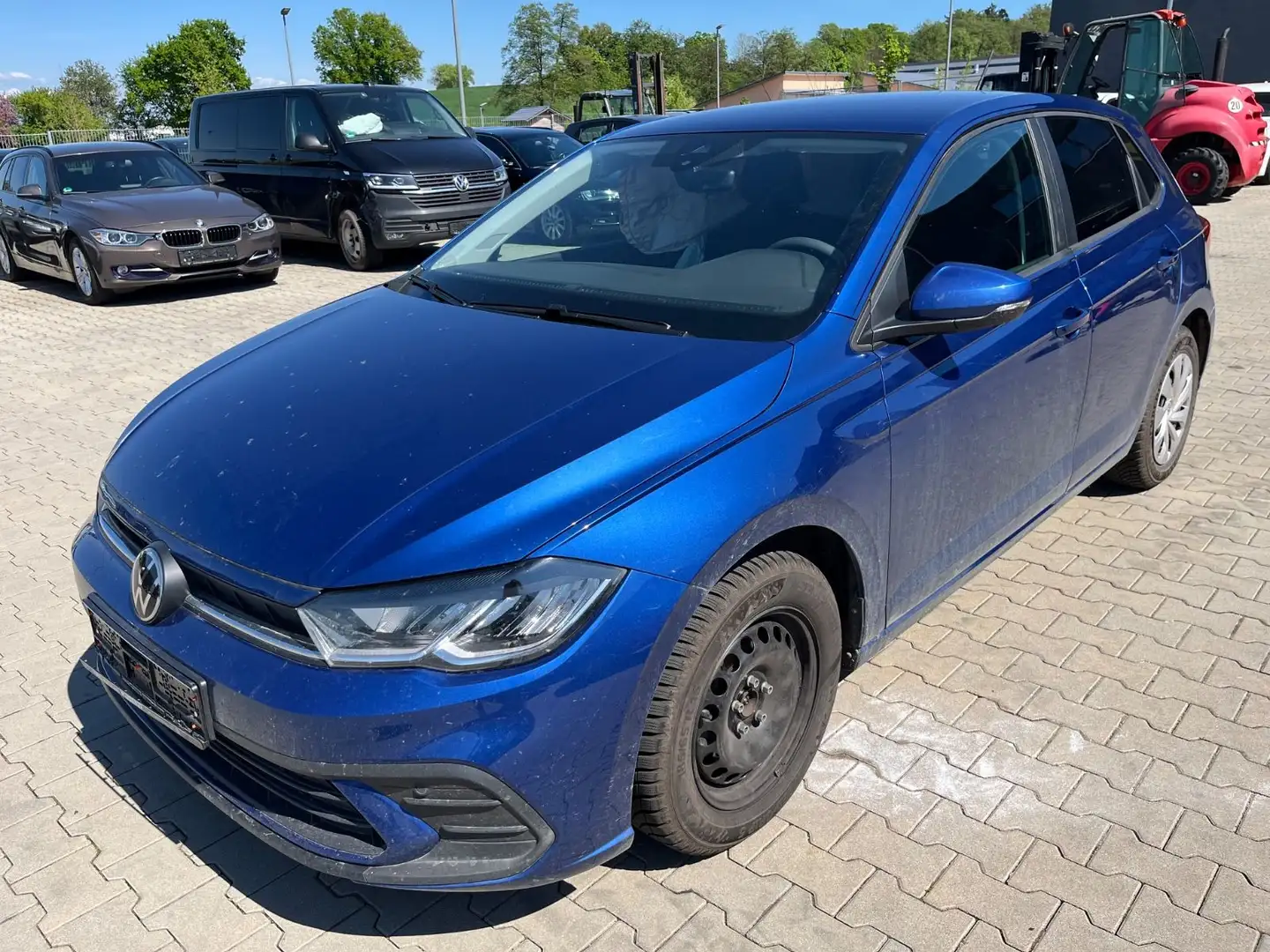 Volkswagen Polo VI Highline 1.0TSI Seitenschaden fährt Blauw - 2