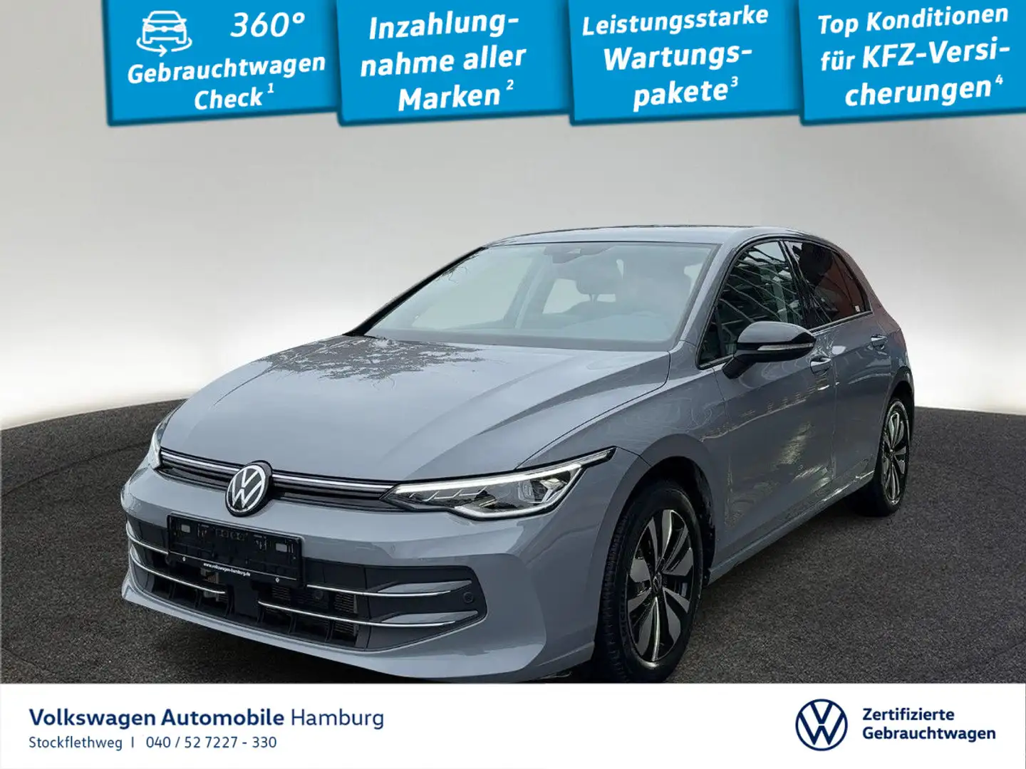 Volkswagen Golf VIII 2.0 TDI Goal DSG AHK Navi Kamera AHK Grau - 1