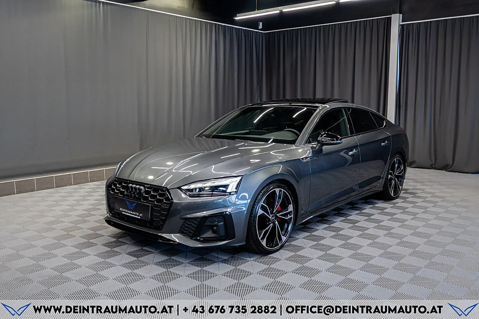 Audi A5 SB 40 TDI quattro 3xS-line*PANO*AHK*360°* Grau - 1