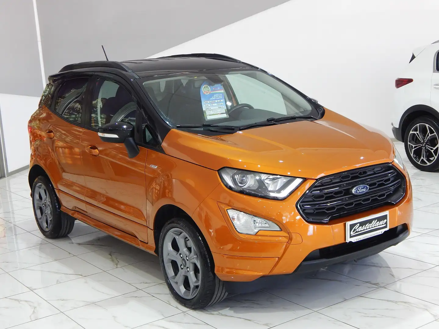 Ford EcoSport 1.5 TDCI ST-Line S&S 100cv NAVI-PELLE-PARK-CARPLAY Arancione - 2