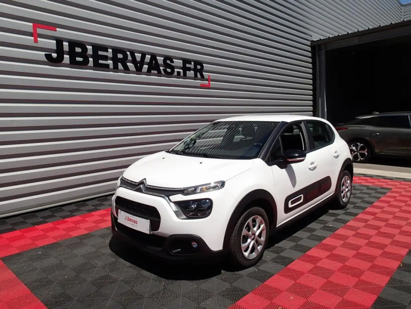 Citroen C3 SOCIETE BLUEHDI 100 SS BVM6 FEEL NAV Blanc - 1