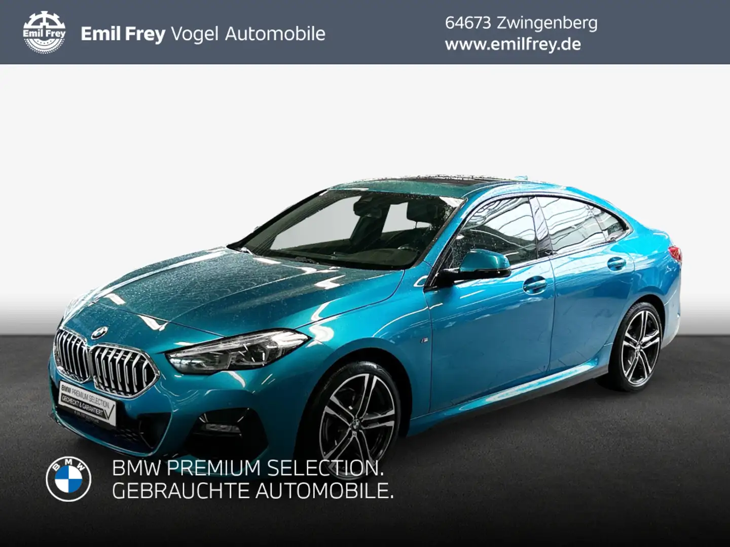 BMW 218 218d Gran Coupe M Sport Bleu - 1