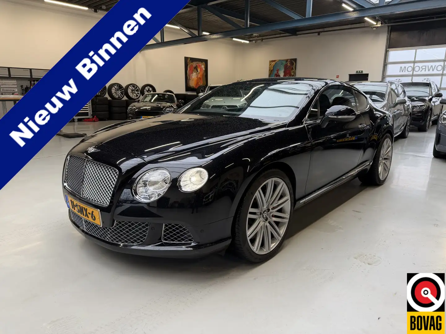 Bentley Continental GT 6.0 W12 576 PK Achteruitrijcamera 20 inch Stoelver Noir - 1