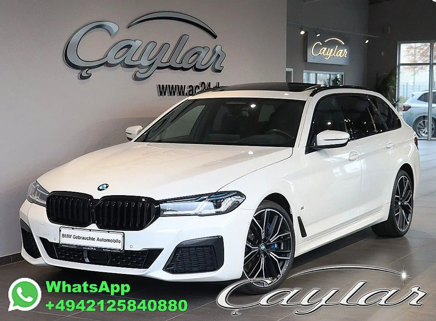 BMW 530 xd TOUR M SPORT ACC HUD TV STANDHEIZ PANO 20" Blanc - 1