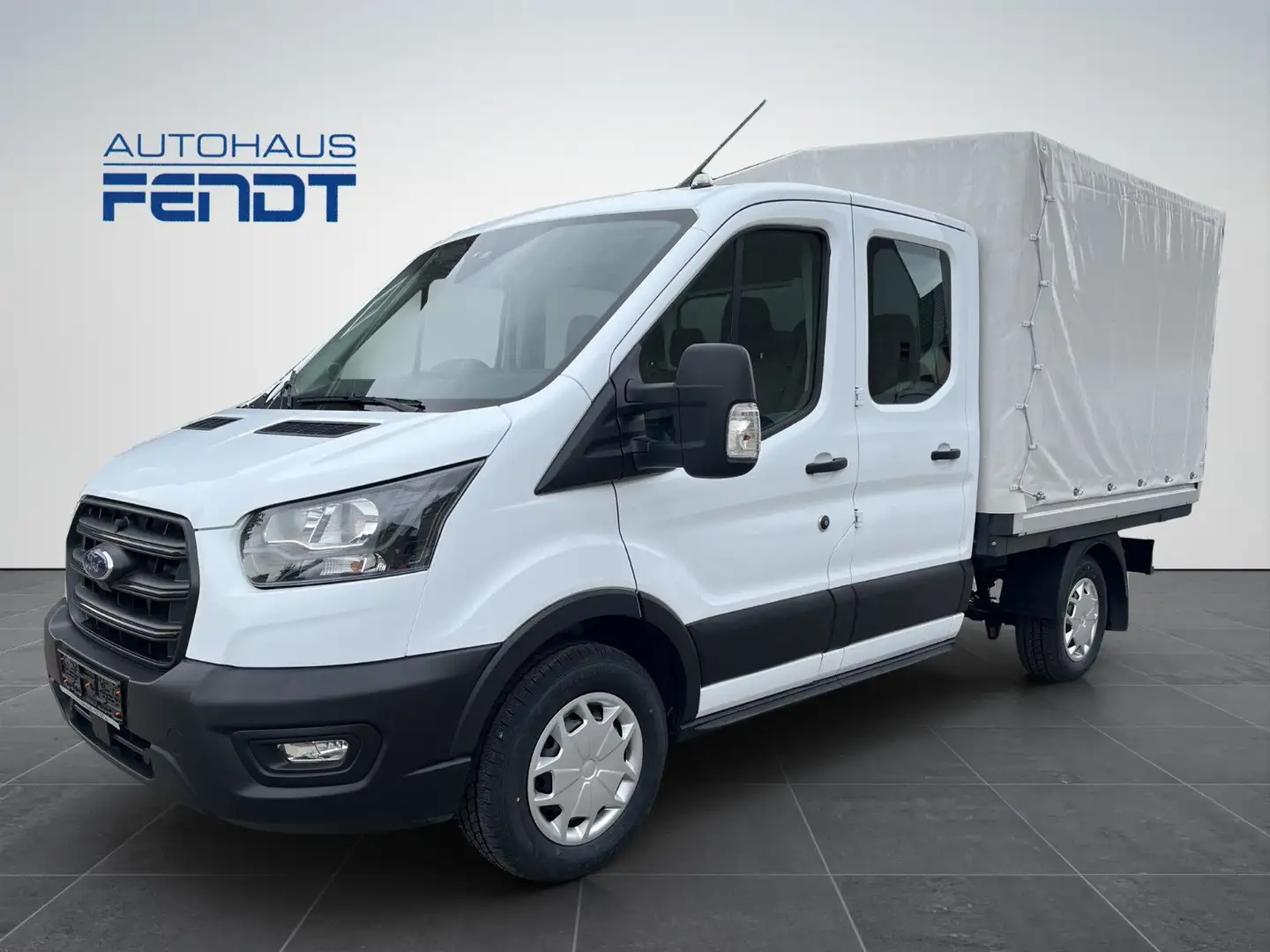 Ford Transit Pritsche 350L2 DokaAHKSitzh.6AirbagPlane Weiß - 1