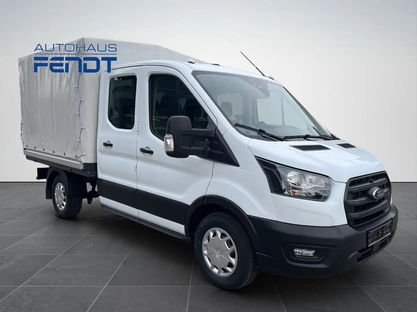 Ford Transit Pritsche 350L2 DokaAHKSitzh.6AirbagPlane Weiß - 2
