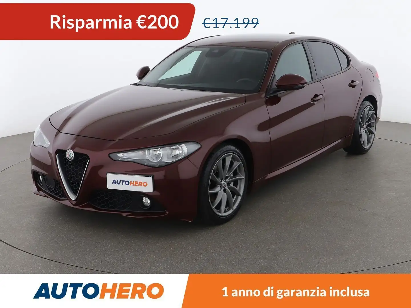 Alfa Romeo Giulia 2.2 JTDM 150 CV AT8 Czerwony - 1