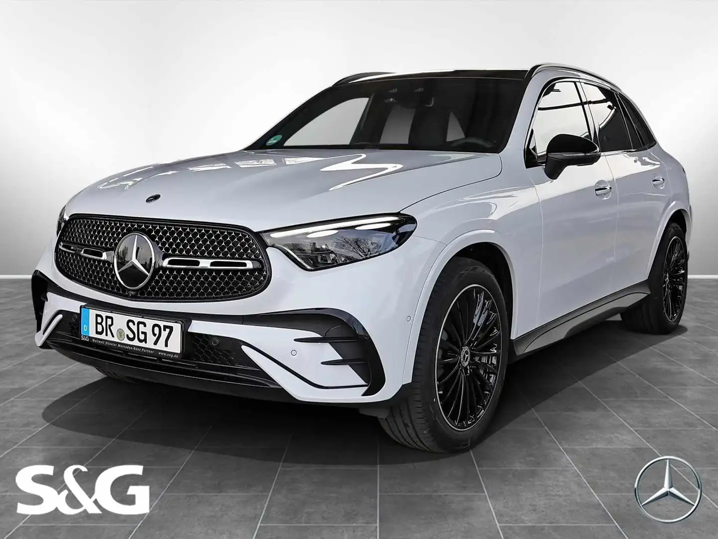 Mercedes-Benz GLC 220 d 4M AMG MBUX+360°+DIG-LED+Pano+AHK+HuD Weiß - 1