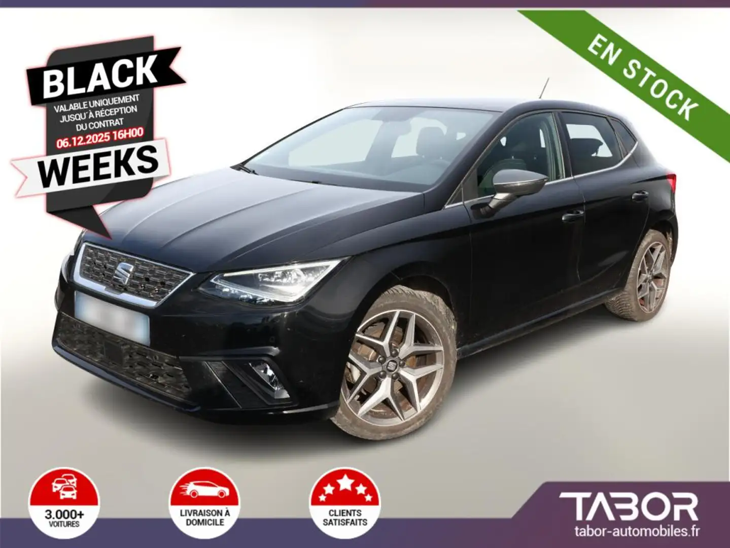 SEAT Ibiza 1.0 TSI 115 DSG Xcellence LED GPS Noir - 1