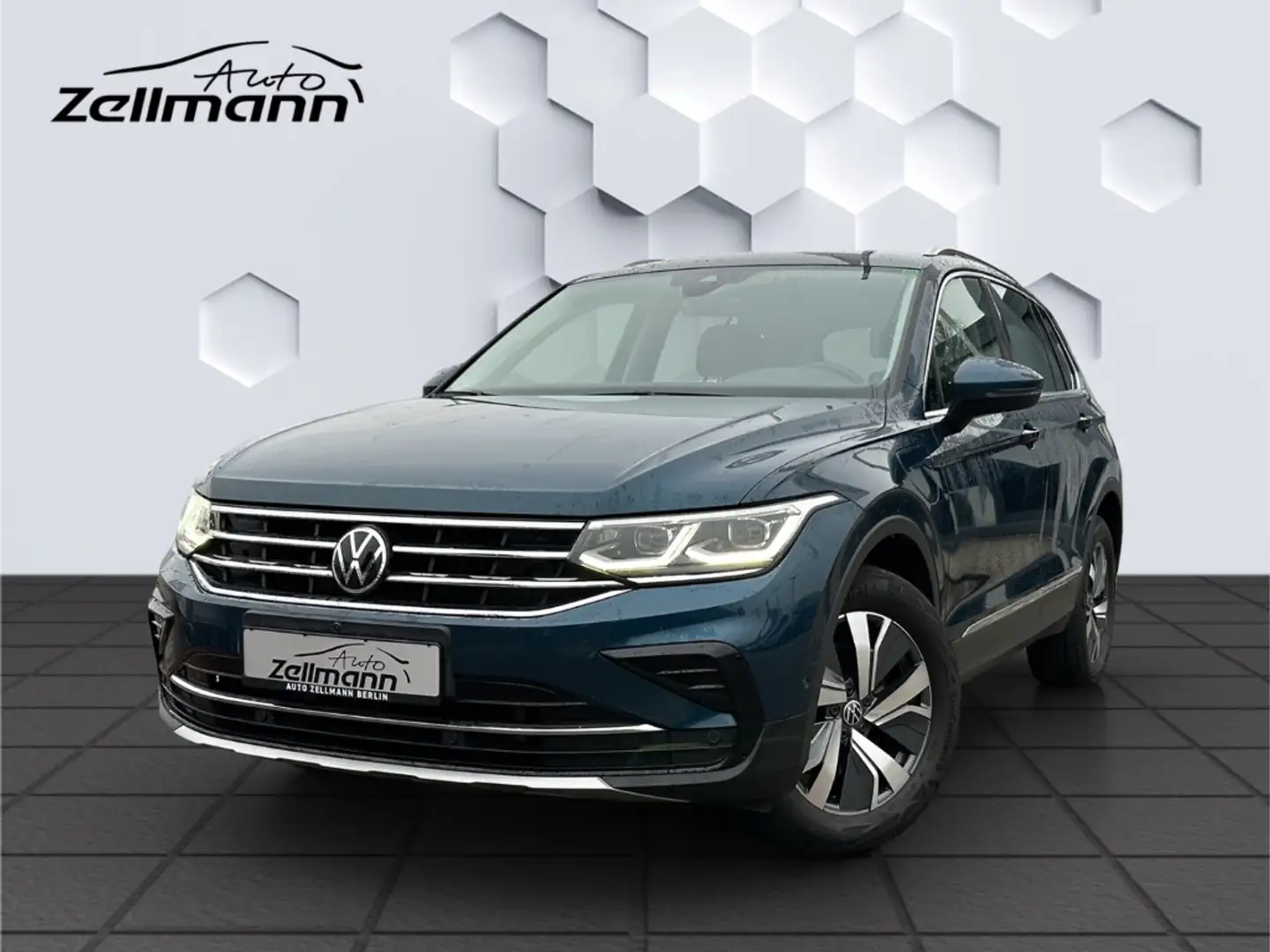 Volkswagen Tiguan Elegance 1.4 eHybrid AHZV IQ.Light 360°Kamera Park Blau - 1