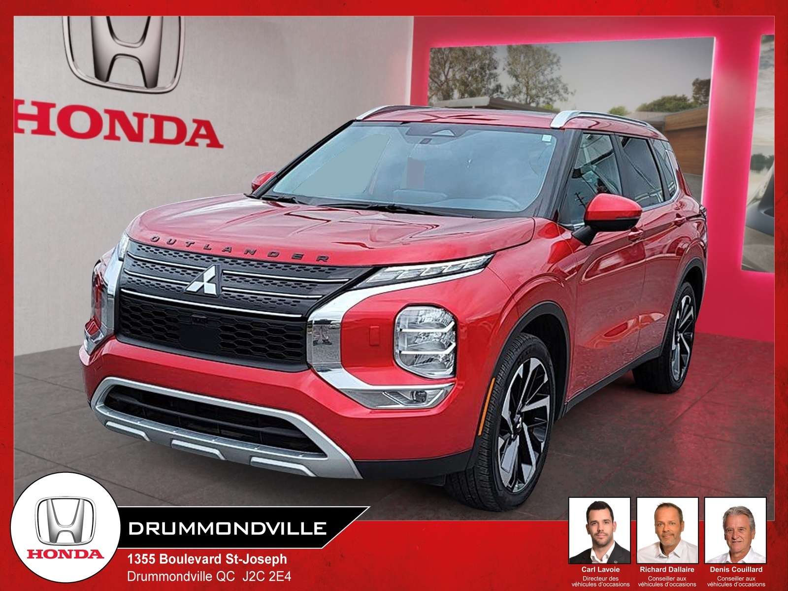 2023 Mitsubishi Outlander AWD + JAMAIS ACCIDENTE + GPS + TOIT + SIEGE CHAUFF