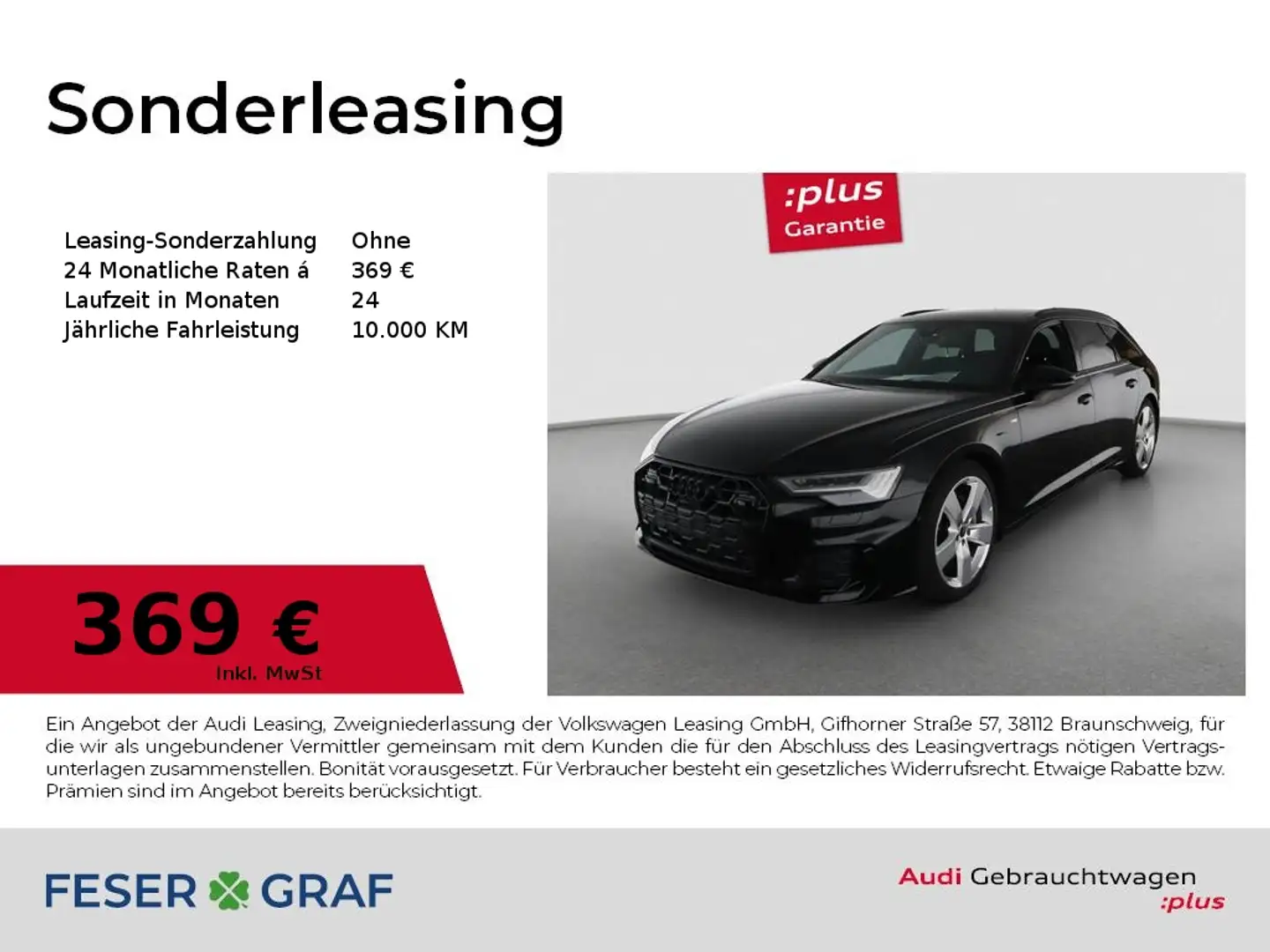 Audi A6 Avant 45 TFSI S line /HD-Matrix/Pano/Standhzg Zwart - 1
