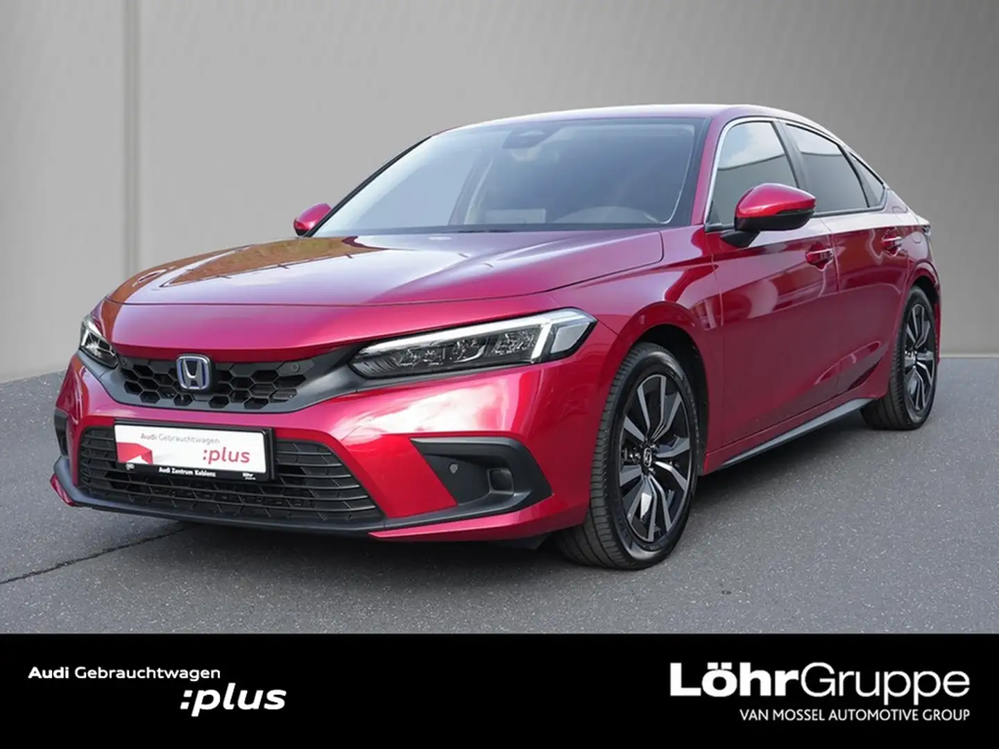 Honda Civic 2.0 Hybrid e:HEV Elegance AHK Kamera Navi Red - 1