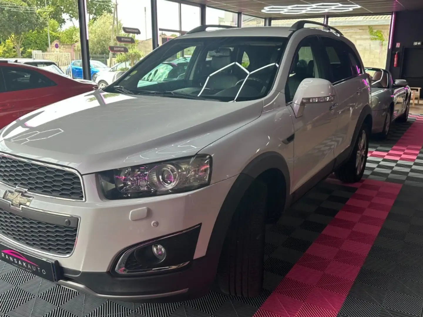 Chevrolet Captiva 2.2 VCDI 184 ch AWD 1ère Main - 7 Places - Boite Auto - Camera - Sièges elec Blanc - 2