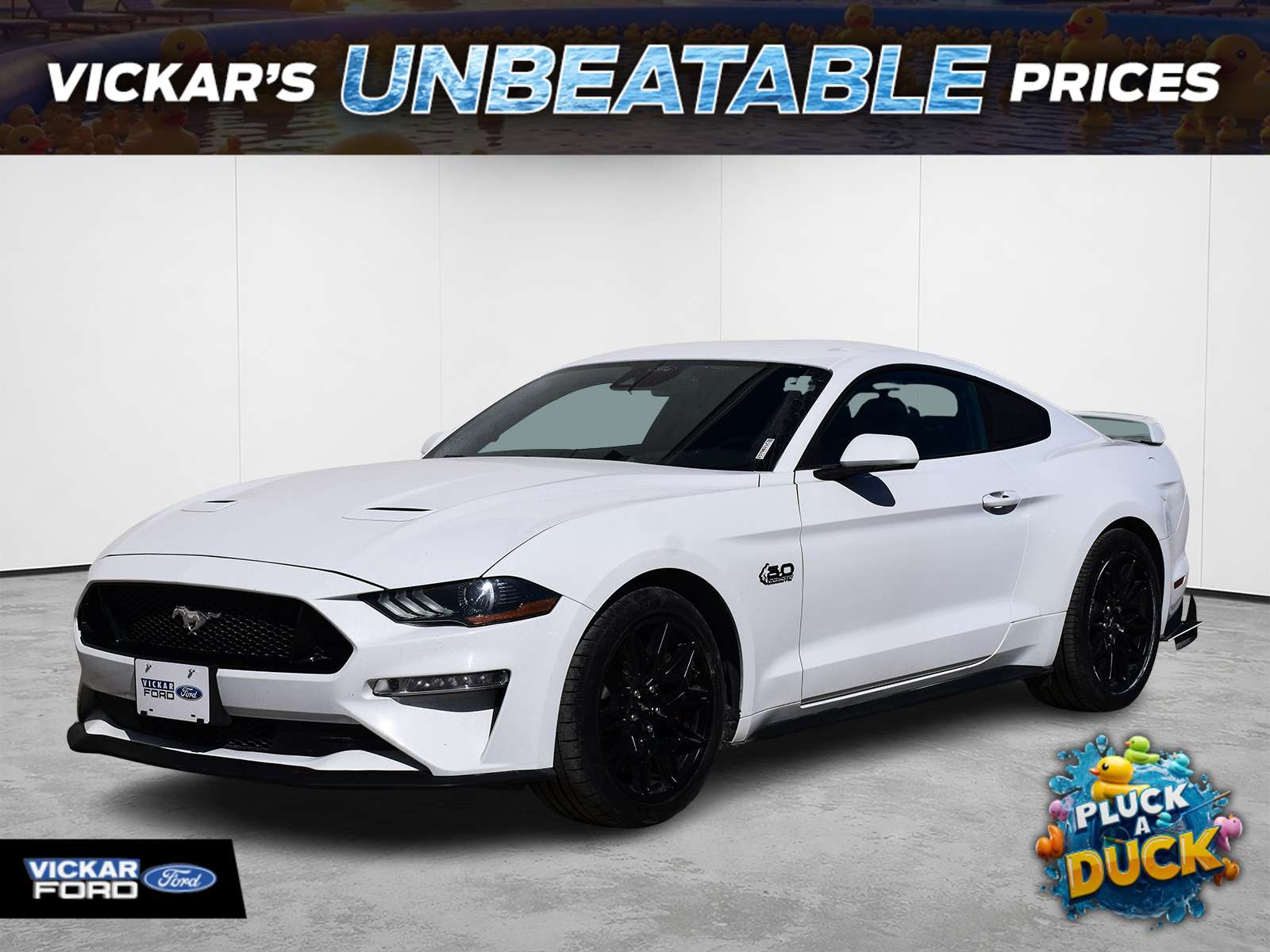 White 2021 Ford Mustang Coupe Rear-Wheel Drive Manual