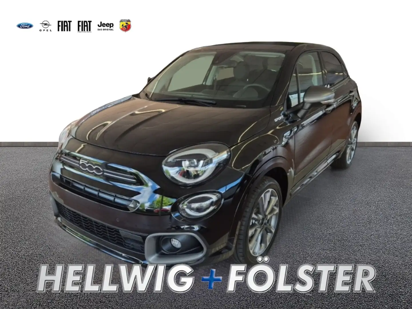 Fiat 500X Dolcevita Sport 1.5 GSE Faltdach Leder Zwart - 1