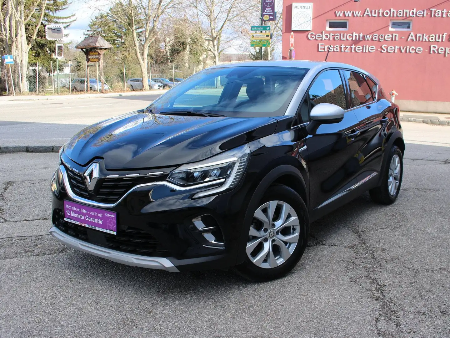 Renault Captur IntensTCe 140 EDC PF-48.880 km-Automatik-140 PS! Schwarz - 1
