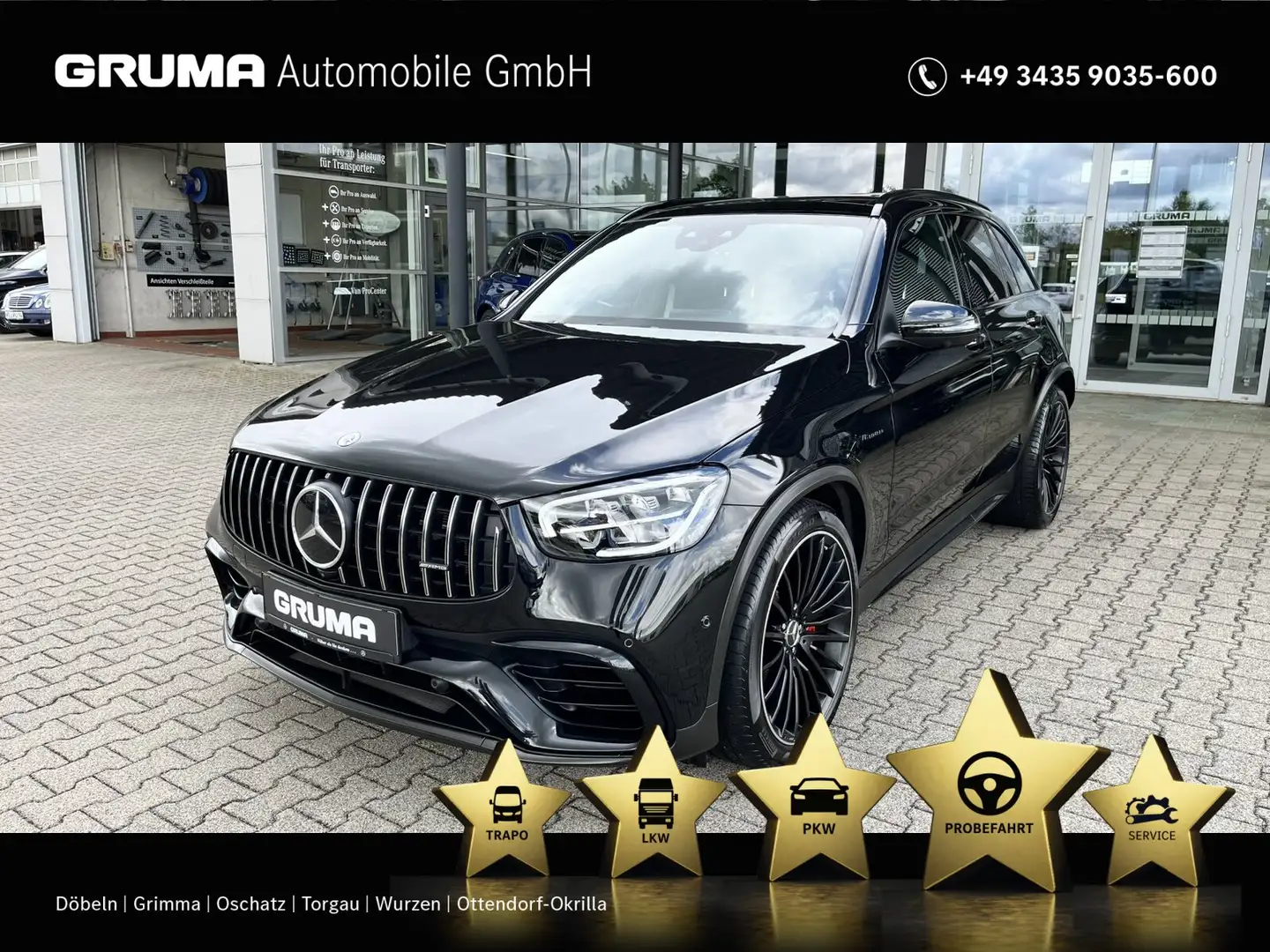 Mercedes-Benz GLC 63 AMG Mercedes-AMG GLC 63 S 4M Distr+KeyGo+360+CarPlay Noir - 1