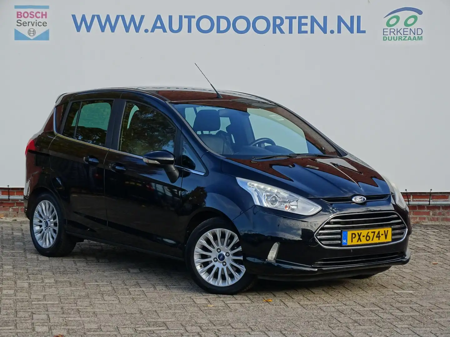 Ford B-Max 1.0 EcoBoost Titanium|Trekhaak|Leder|Navi Zwart - 1