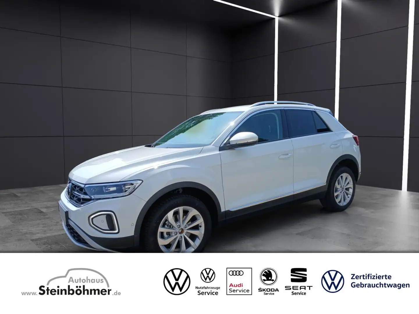 Volkswagen T-Roc Style 1.0 TSI AHK RearView Business-Paket Weiß - 1