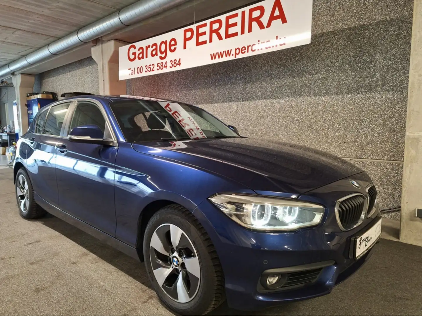 BMW 118 i FACELIFT AUTO LED NAVI Bleu - 2