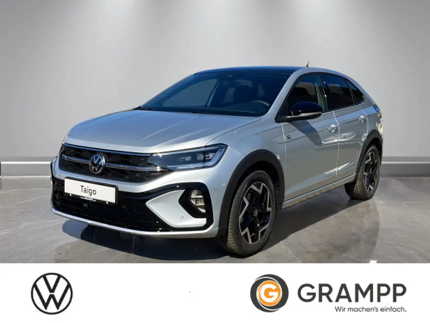 Volkswagen Taigo R-Line 1,5 l TSI OPF AHK+KAMERA+NAVI+LED+A Silber - 1