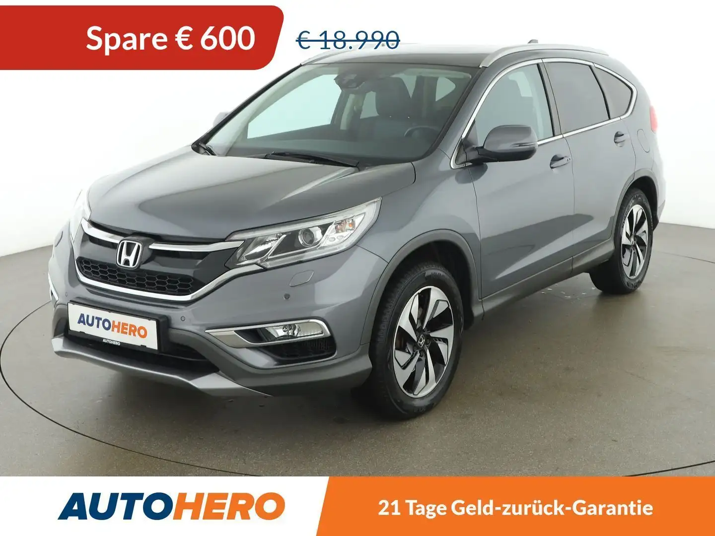 Honda CR-V 1.6 DTEC Executive 4WD Aut. *XENON*TEMPO*CAM*SPUR* Gris - 1