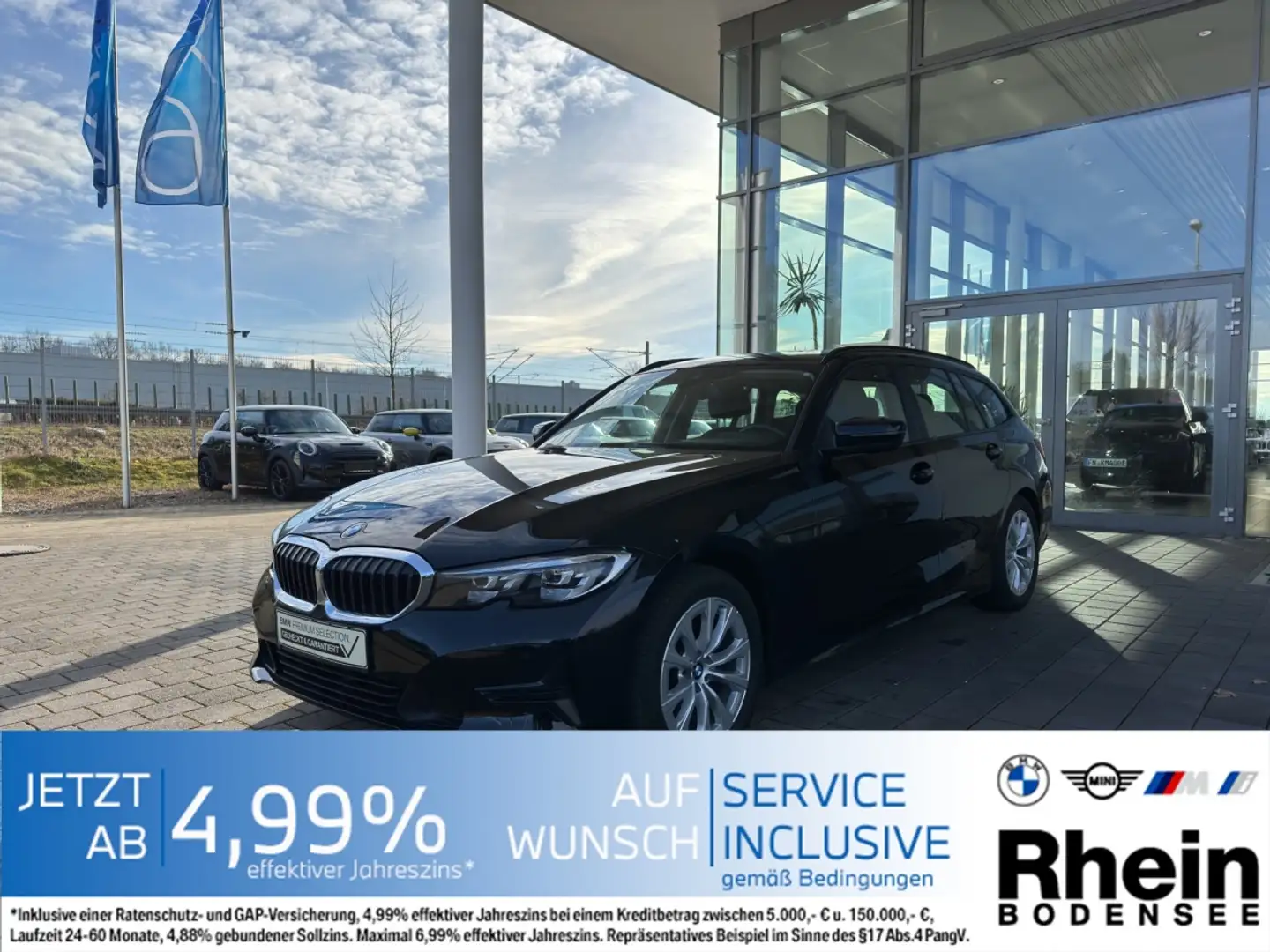 BMW 320 i Touring Advantage PDC Sitzheizung Navi Schwarz - 1