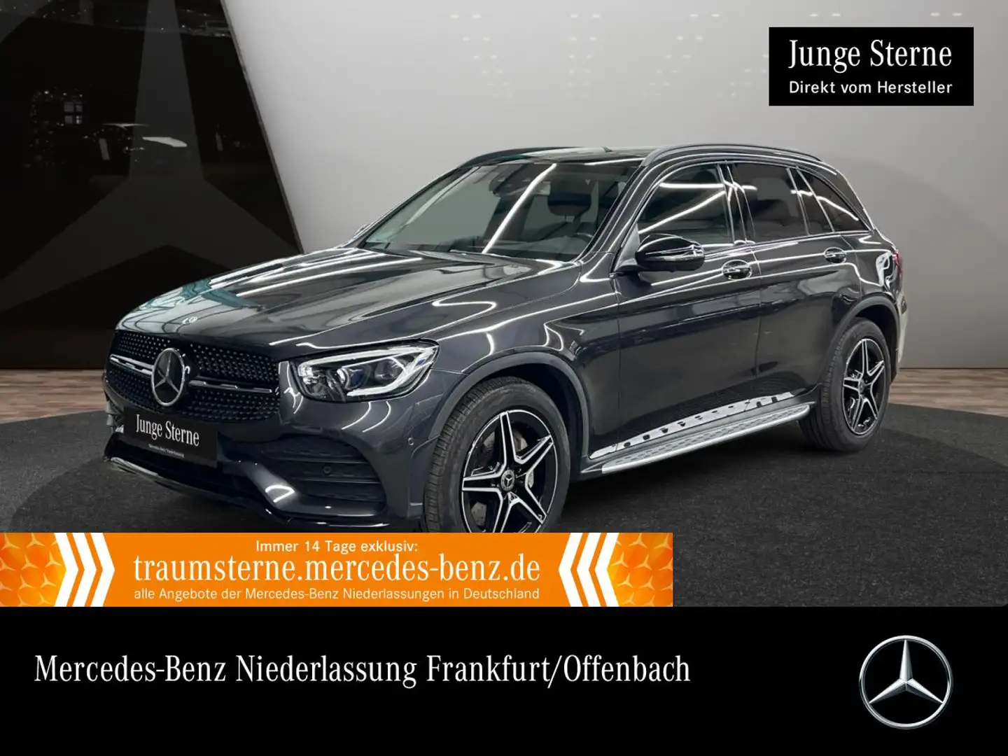Mercedes-Benz GLC 300 d 4M AMG+NIGHT+PANO+360+AHK+MULTIBEAM+HUD Grau - 1