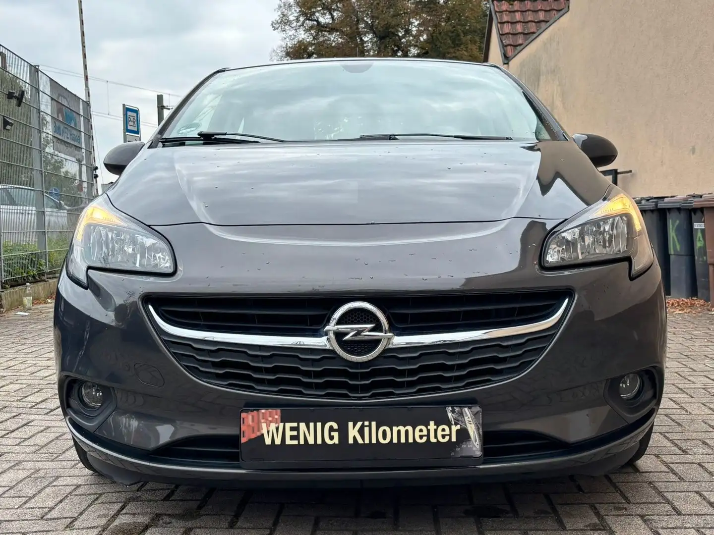 Opel Corsa E Edition Klima TÜV NEU Gris - 1