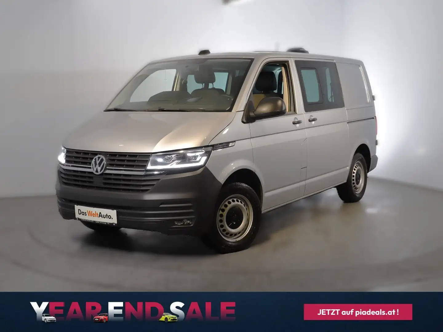 Volkswagen T6.1 Transporter VW Transporter Doka-T6.1 Kastenwagen TDI 4MOTION Silber - 1