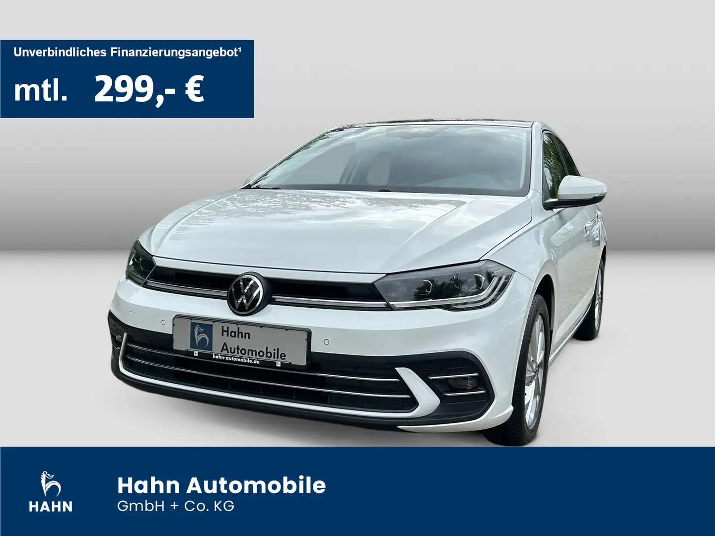 Volkswagen Polo 1.0 TSI Style ACC App-C Matrix Pano PDC Nav Weiß - 1