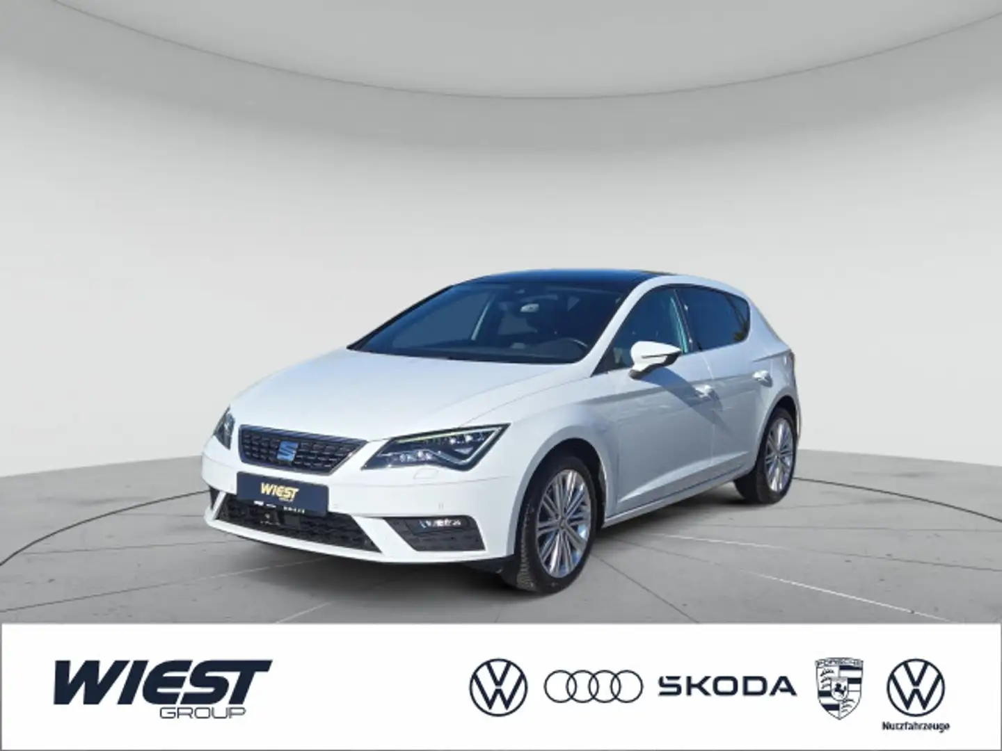 SEAT Leon Xcellence 1.5 TSI DSG, 2xPDC/LED/NAVI/SHZ Weiß - 1
