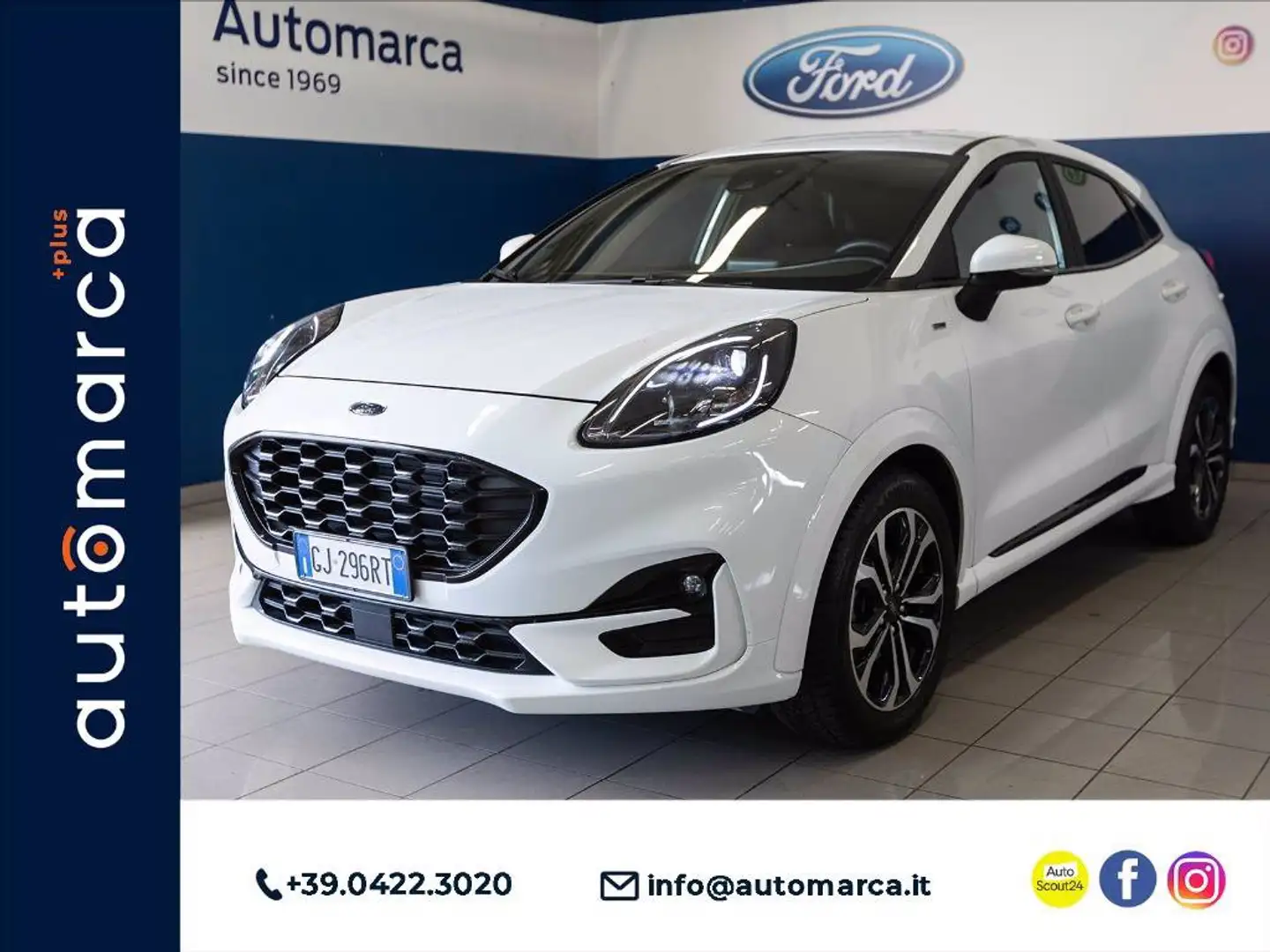 Ford Puma 1.0 ecoboost h ST-Line s&s 125cv Blanc - 1