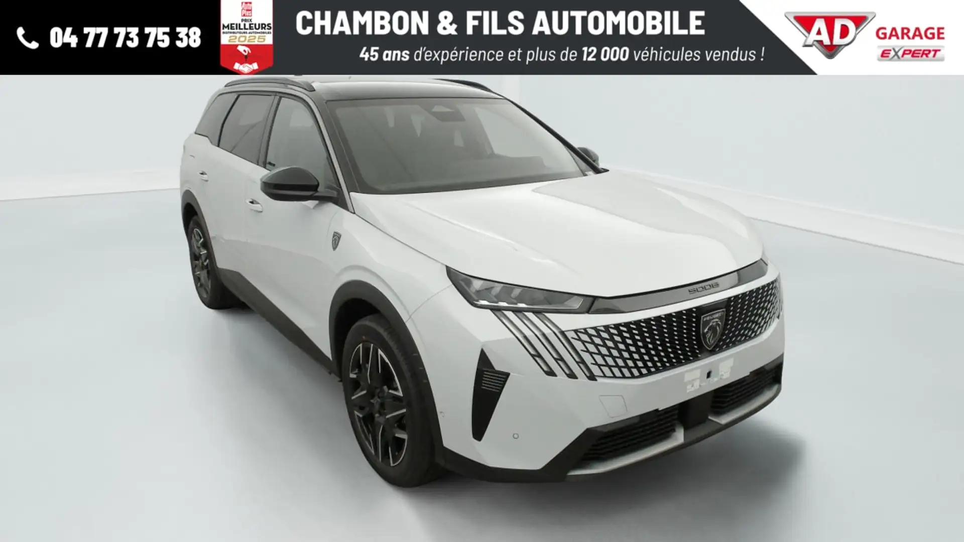 Peugeot 5008 Hybrid 145 e-DCS6 GT Blanc - 1